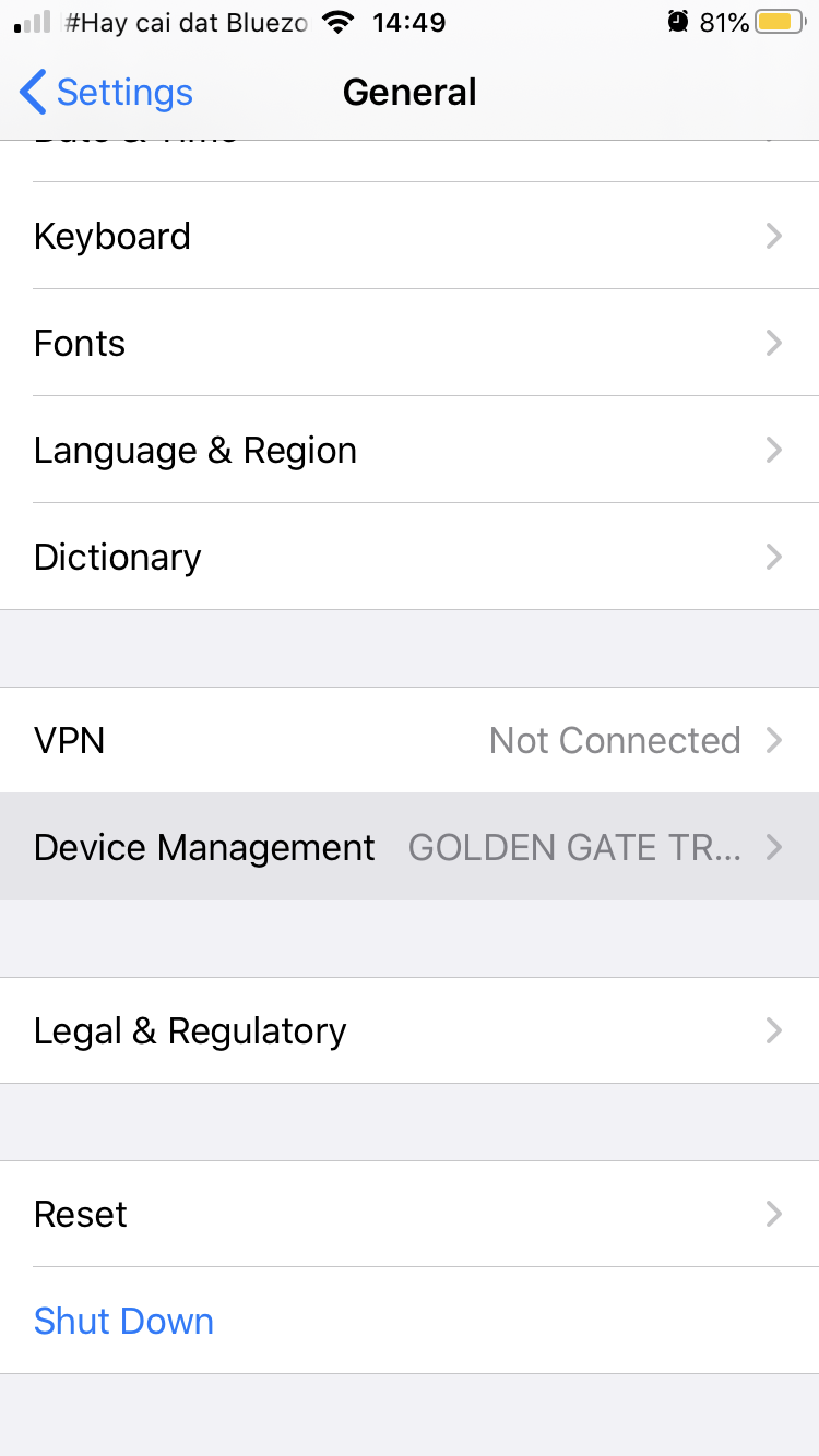 Trust IOS